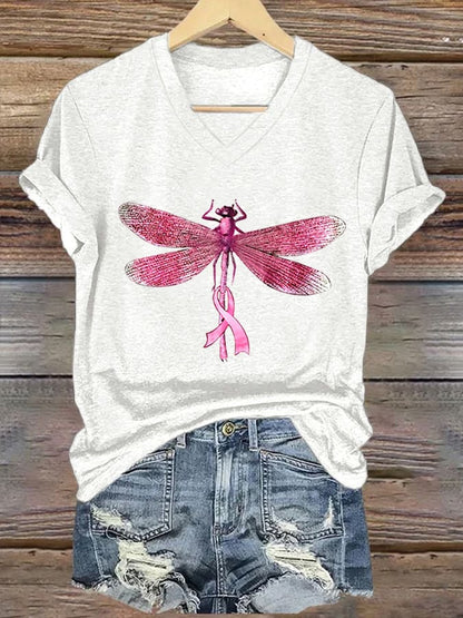 Women's Beat Breast Cancer Print T-Shirt