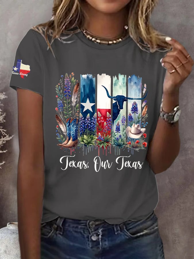 🙏💔Join us in praying for Texas.🙏Retro Texas Strong Texas Our Texas Print T-Shirt
