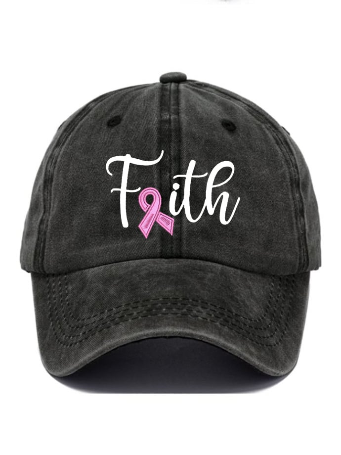 Fight Breast Cancer Print Baseball Cap