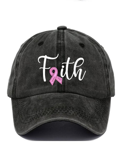Fight Breast Cancer Print Baseball Cap