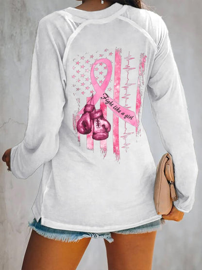 Women's Casual Printed Long Sleeve T-Shirt