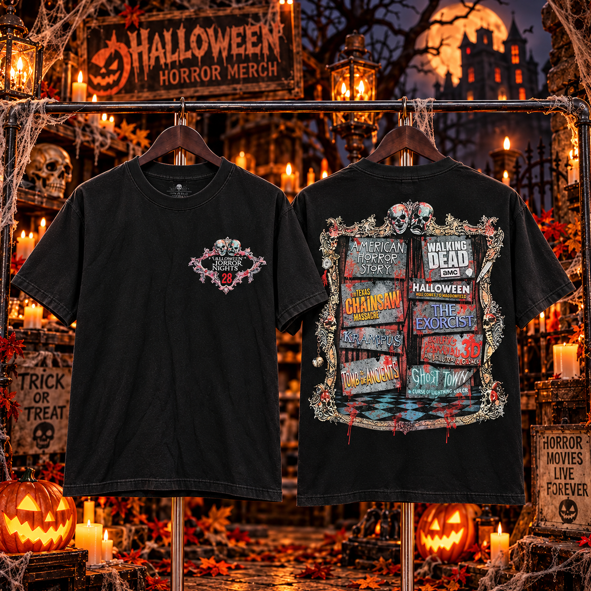 Halloween-themed T-shirt