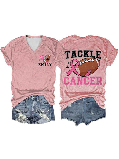 Women's Tackle Breast Cancer T-Shirt