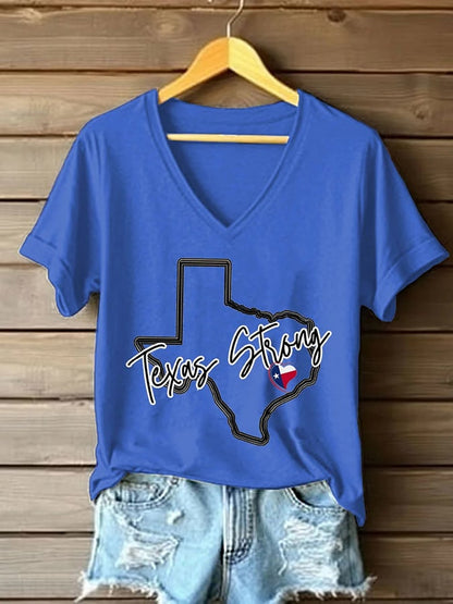 🙏💔Join us in praying for Texas.🙏Women's Texas Strong Print T-shirt