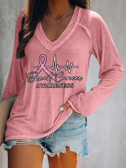 Women's Casual Printed Long Sleeve T-Shirt