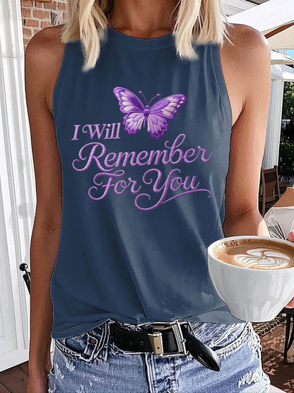 Women's Alzheimer's Knitted Print Vest