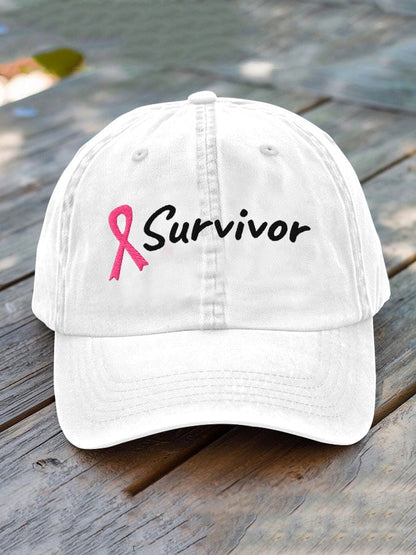 Breast Cancer Survivor Print Hat