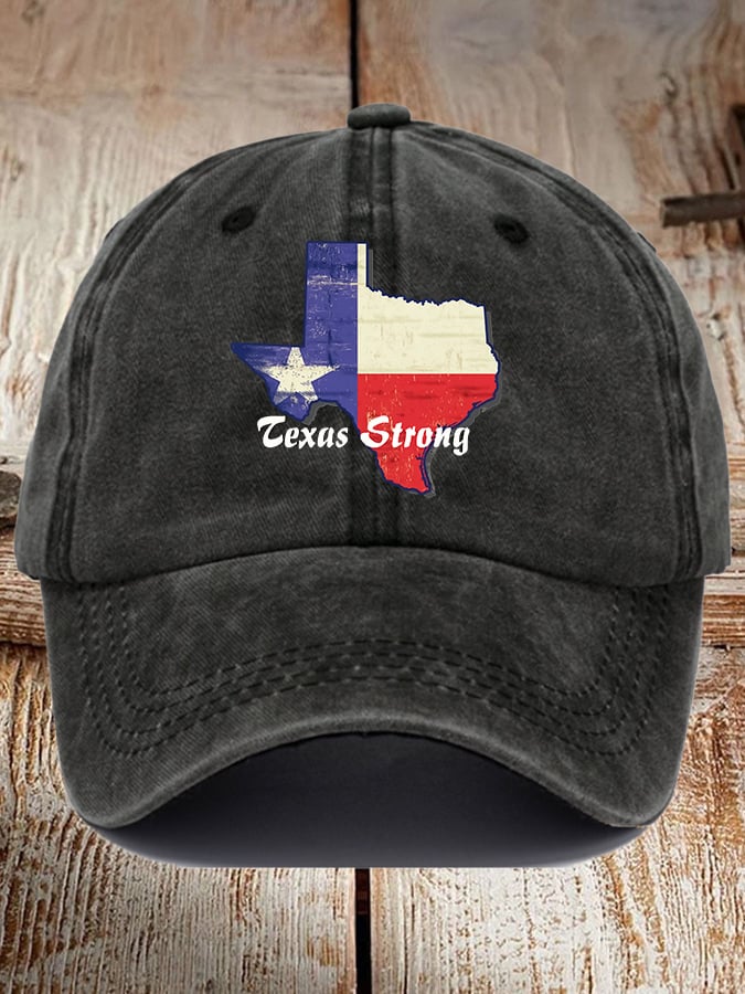 🙏💔Join us in praying for Texas.🙏Retro Texas Strong Print Baseball Cap