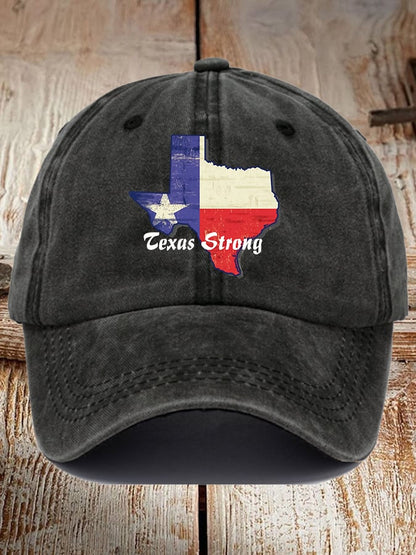 🙏💔Join us in praying for Texas.🙏Retro Texas Strong Print Baseball Cap