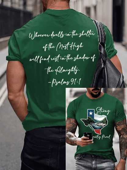🙏💔Join us in praying for Texas.🙏Men's Texas Strong Printed Casual T-Shirt