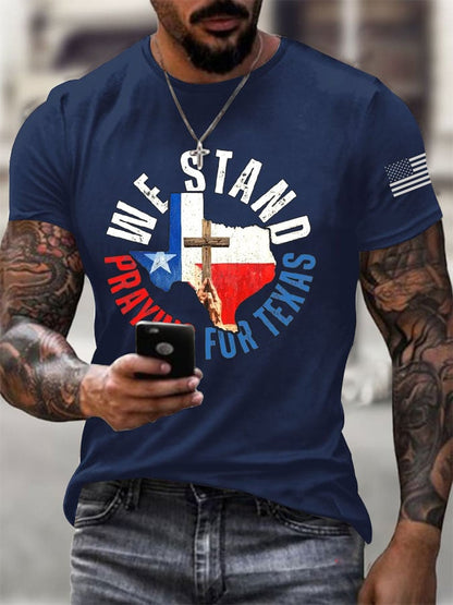 Men's Texas Flooding Print T-Shirt