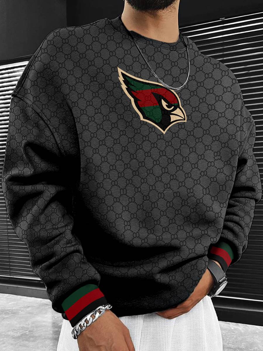 Arizona Cardinals  Men's Crew Neck Sweatshirt Black