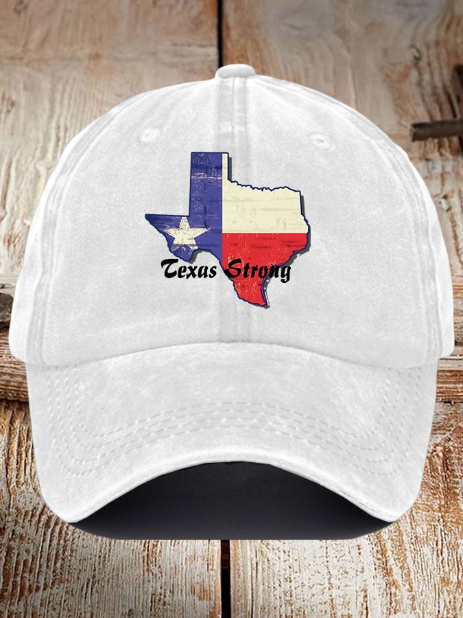 🙏💔Join us in praying for Texas.🙏Retro Texas Strong Print Baseball Cap