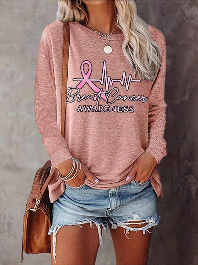 Women's Casual Printed Long Sleeve T-Shirt