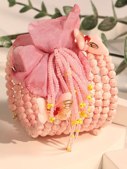 Breast Cancer Awareness Pink Floral Bracelet