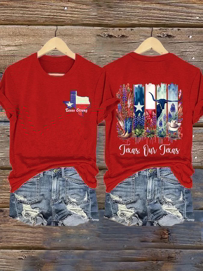 🙏💔Join us in praying for Texas.🙏Retro Texas Strong Texas Our Texas Print T-Shirt