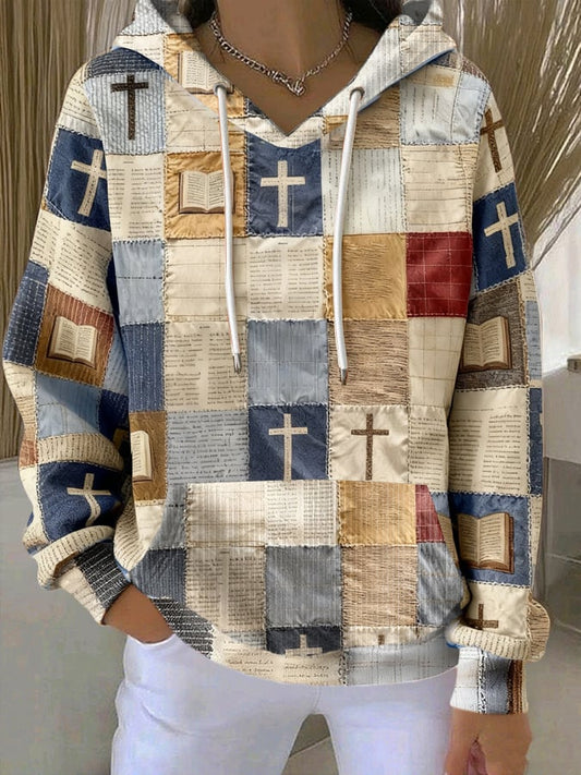 Women's Faith Print Casual Sweatshirt