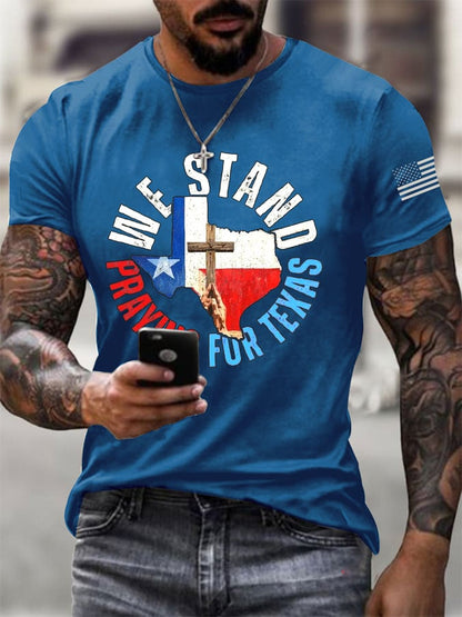 Men's Texas Flooding Print T-Shirt