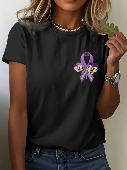 Women's Alzheimer's Disease Embroidered Shirt