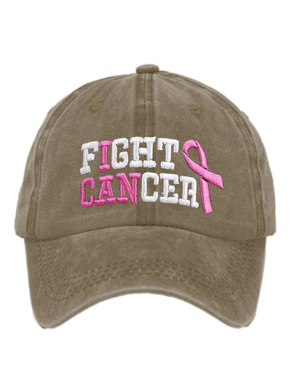 Unisex Breast Cancer Fighter Baseball Cap