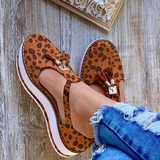 Women's Casual Mary Jane Platform Flat Soft footbed Orthopedic Arch-Support Comfort Shoes