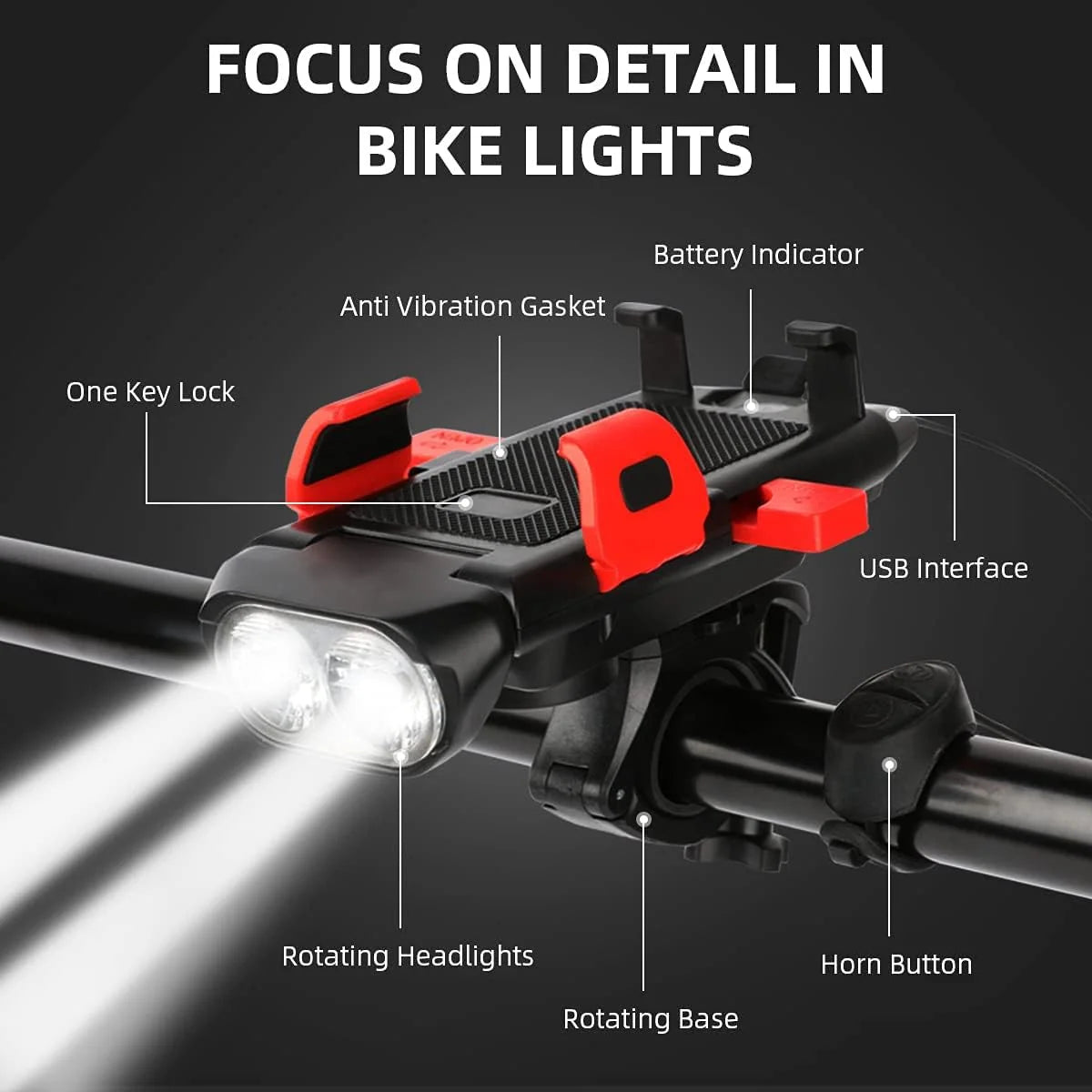 4-in-1 Multi-function Bicycle Light