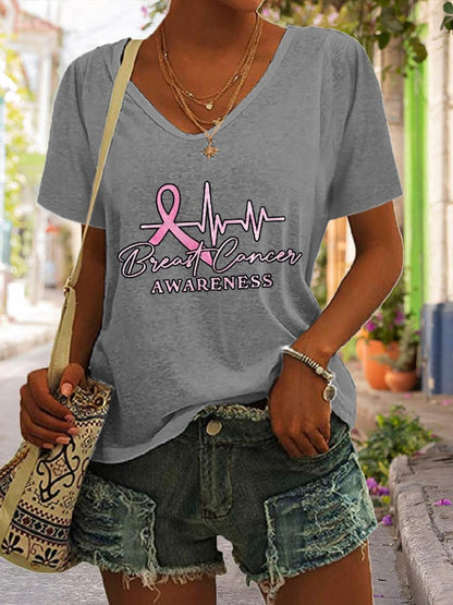 Women's Casual Printed Short Sleeve T-Shirt