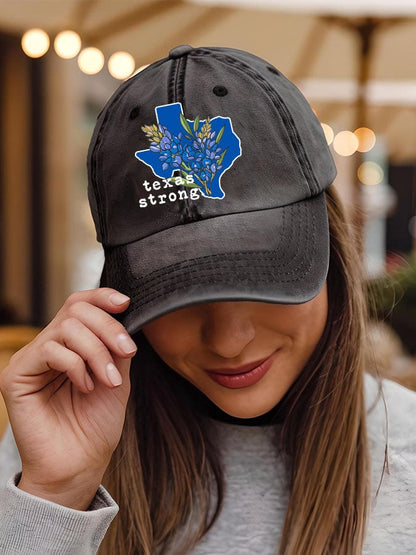 🙏💔Join us in praying for Texas.🙏Unisex Texas Strong Bluebonnet Print Baseball Cap