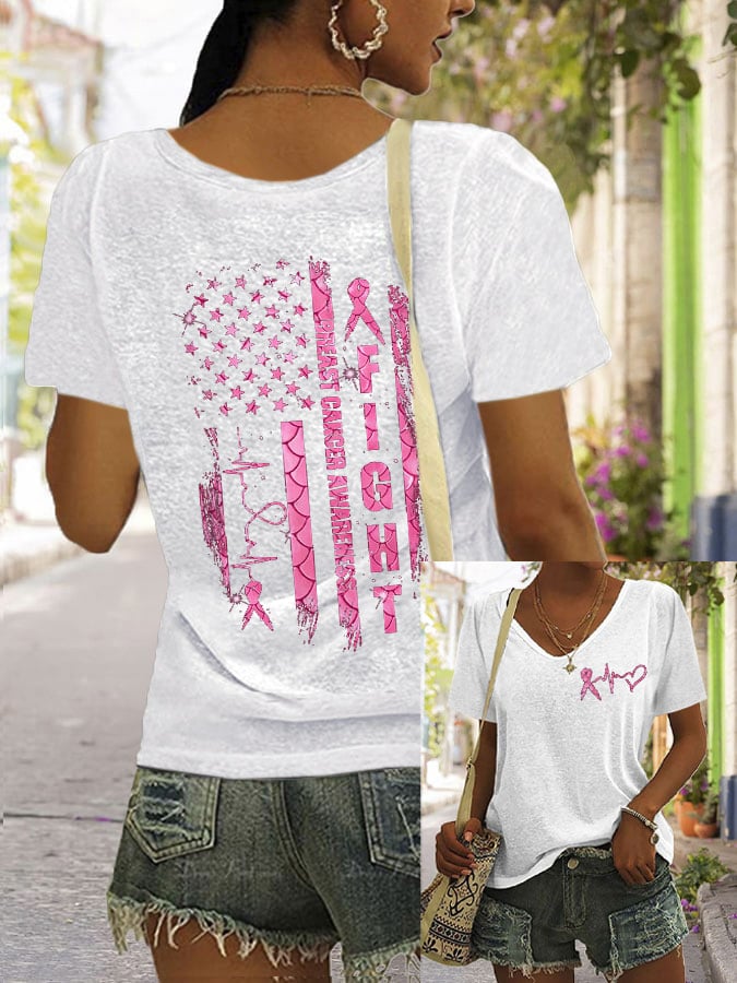 Women's Casual Printed Short Sleeve T-Shirt