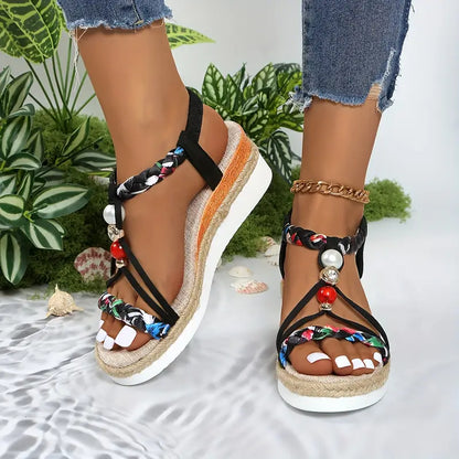 🔥🔥Last Day Promotion 50% OFF🔥Bohemian Wedge Heeled Women's Sandals