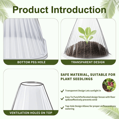 👍Mother's Day Promotion 70% OFF –2025 🌹🌿Gardening Greenhouse Plant Covers 🌱Reusable, light-transmitting and breathable💪Prevent🐛insect🐓Poultry❄Frost🌧Rain🌪Wind