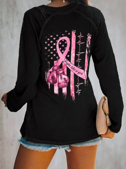 Women's Casual Printed Long Sleeve T-Shirt