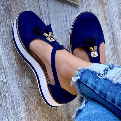 Women's Casual Mary Jane Platform Flat Soft footbed Orthopedic Arch-Support Comfort Shoes