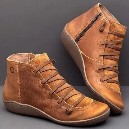 Women's Comfortable leather arch support boots