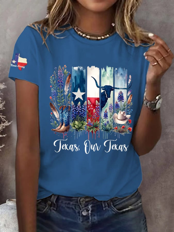 🙏💔Join us in praying for Texas.🙏Retro Texas Strong Texas Our Texas Print T-Shirt