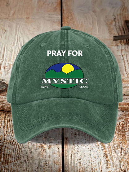 🙏💔Join us in praying for Texas.🙏Retro Texas Strong Pray For Mystic Hunt Texas Print Baseball Cap