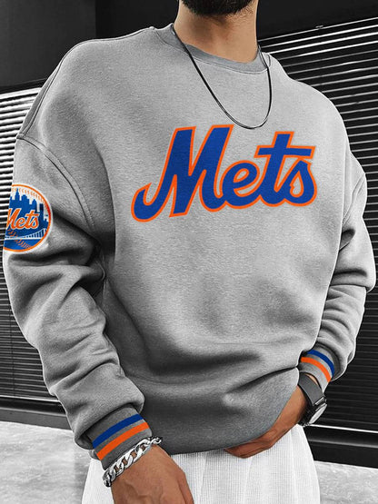 New York Mets MLB Men's Crewneck Sweatshirt