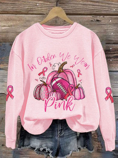 Women's In October We Wear Pink Sweatshirt
