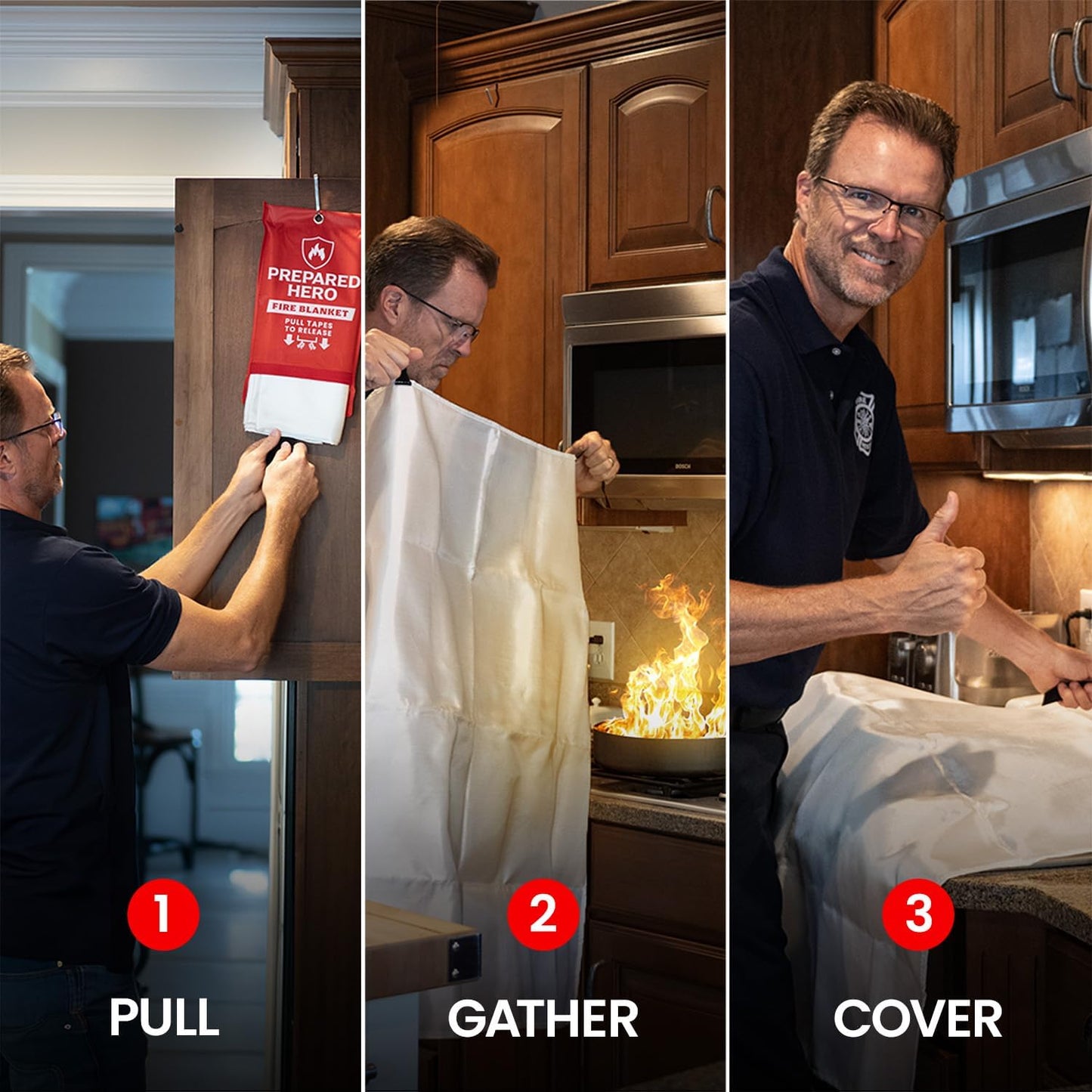 Emergency Fire Blanket with Fiberglass