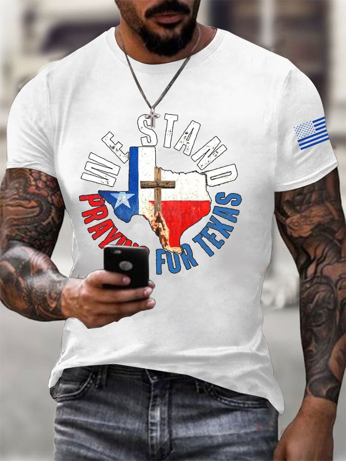 Men's Texas Flooding Print T-Shirt