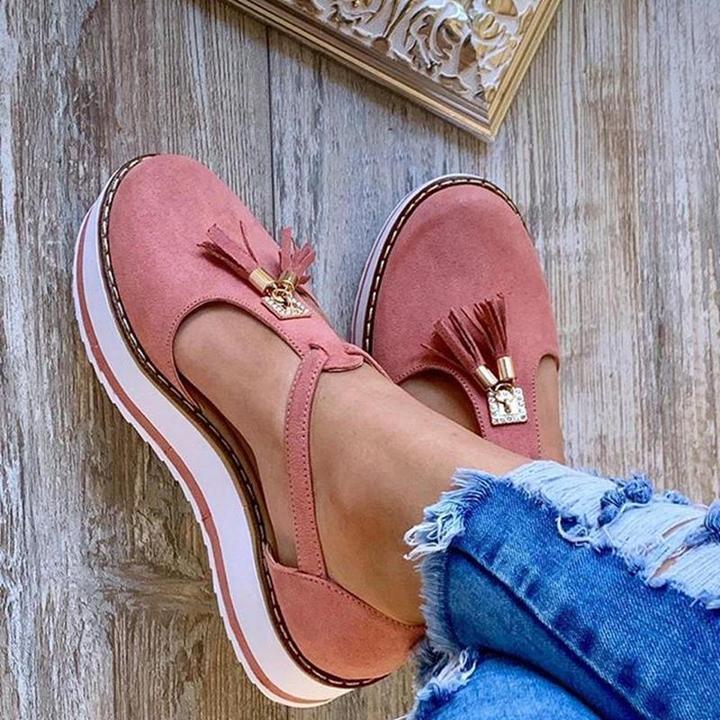 Women's Casual Mary Jane Platform Flat Soft footbed Orthopedic Arch-Support Comfort Shoes