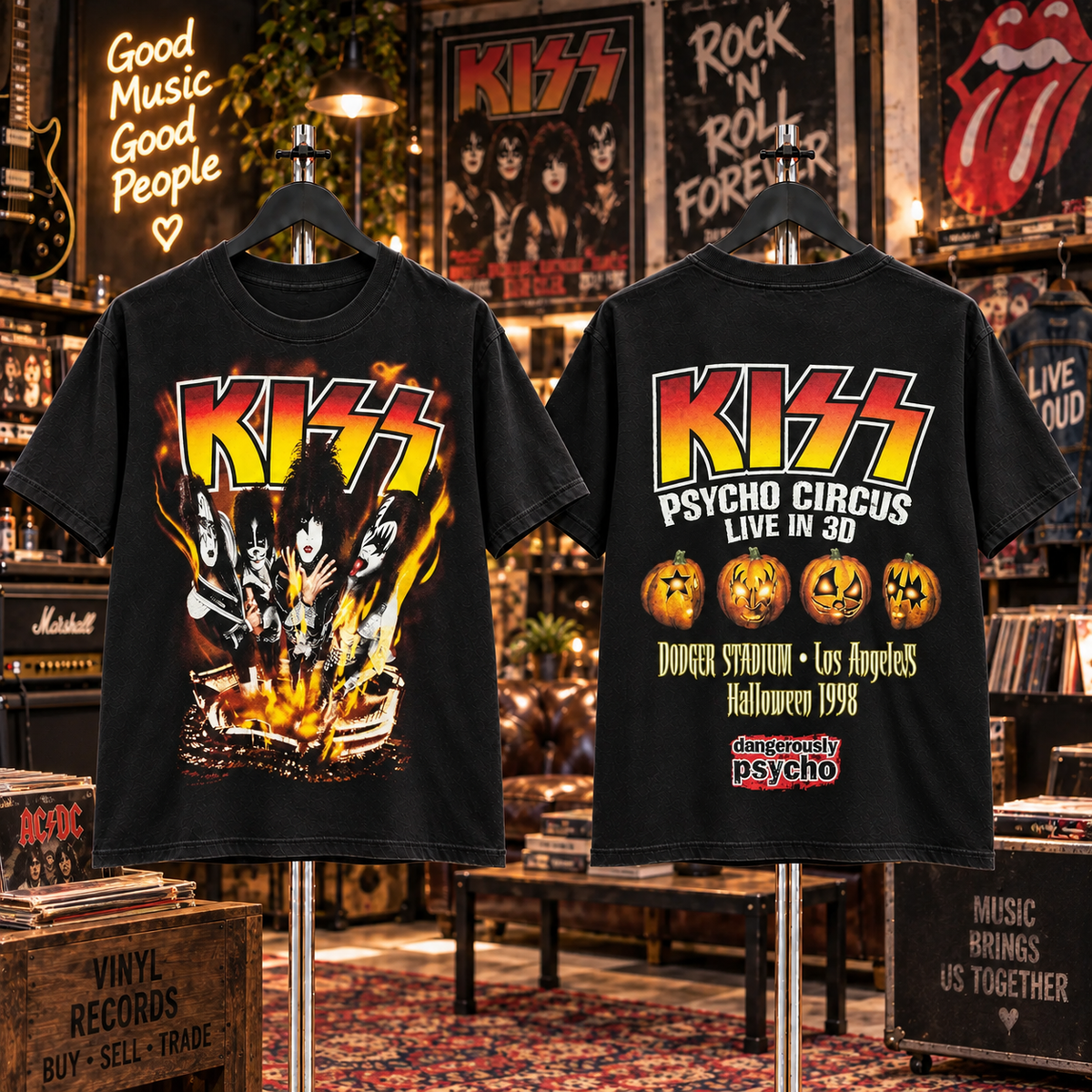 Vintage KISS Band Concert T-Shirt