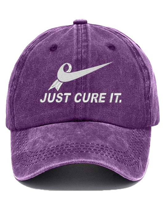 Unisex Just Cure It Alzheimer's disease Print Baseball Cap