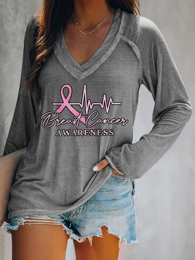 Women's Casual Printed Long Sleeve T-Shirt