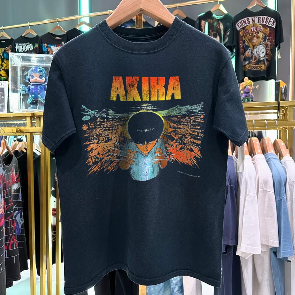 1991 Akira 'Stedman' Rare Washed Black T-Shirt
