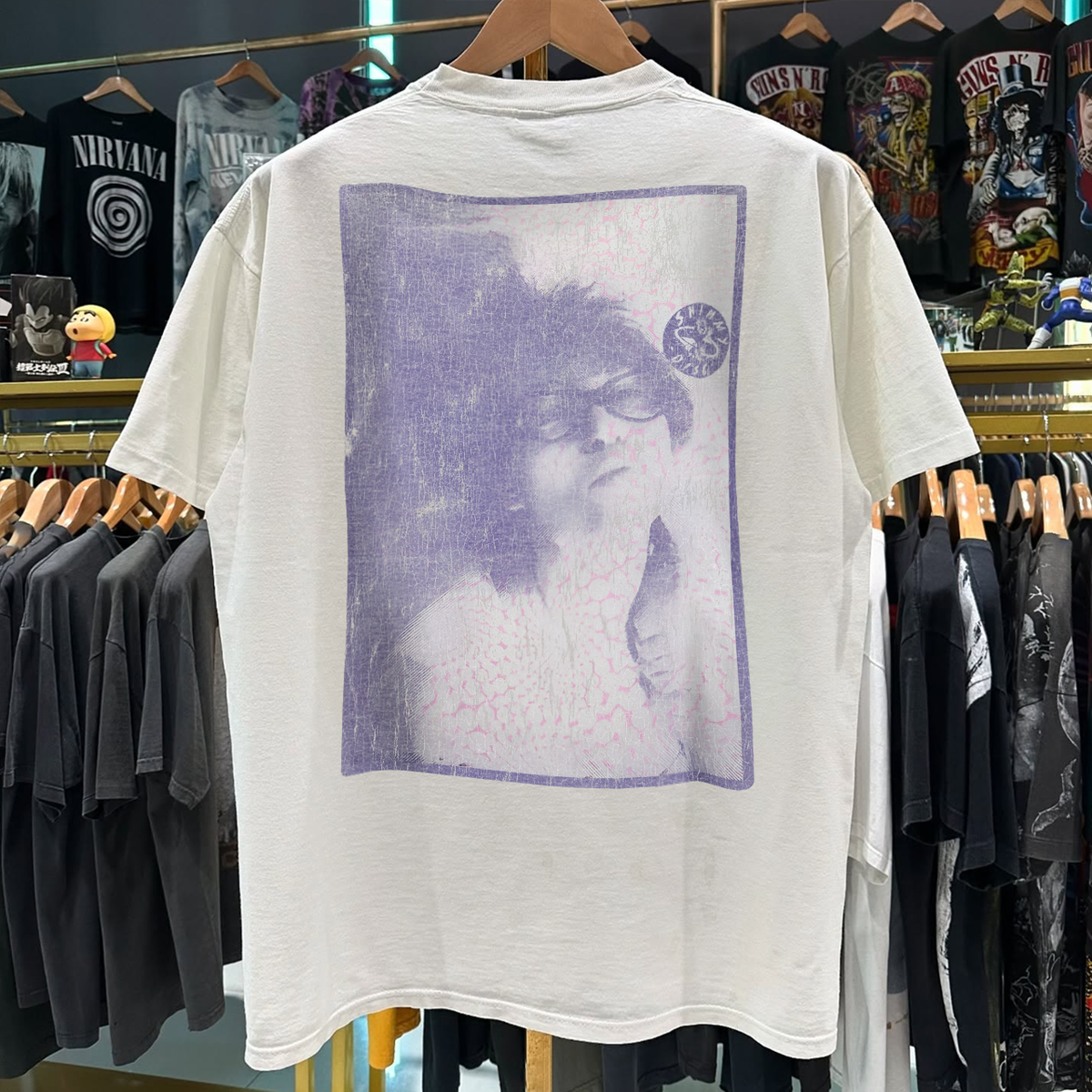 1988 Bongwater Double Bummer (Tannis Root) Grail Washed White T-Shirt