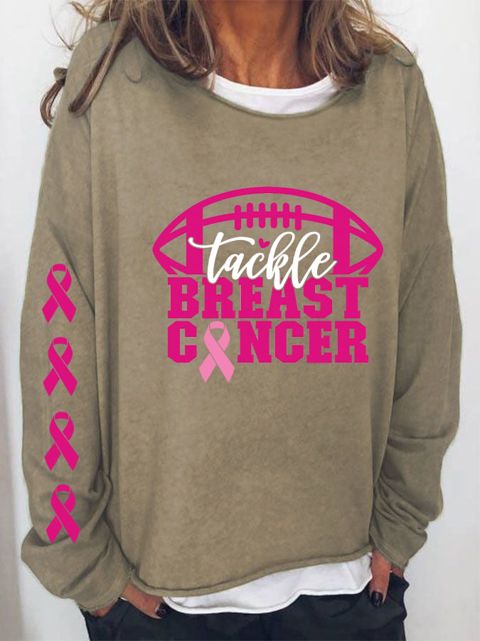 Women's Tackle Breast Cancer Sweatshirt