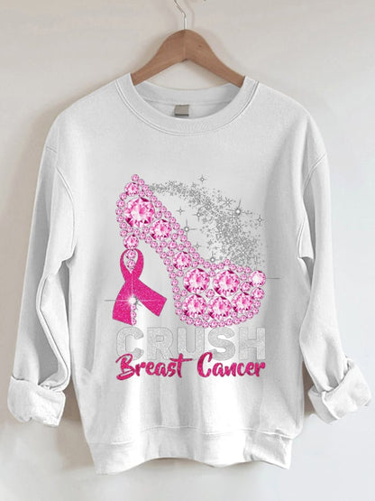 Women's Crush Breast Cancer Print Sweatshirt
