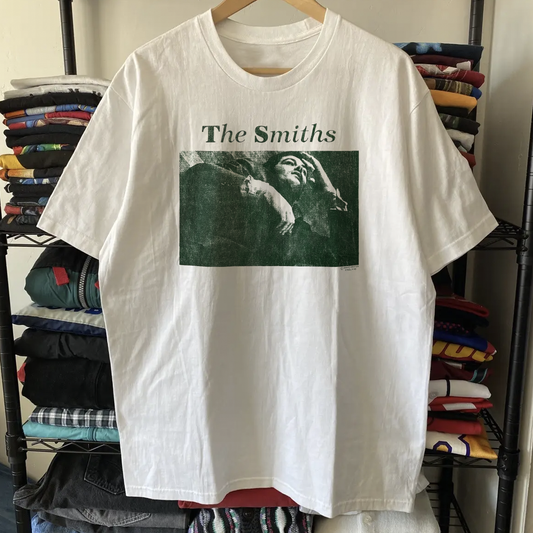 80s The Smiths Washed White Tee