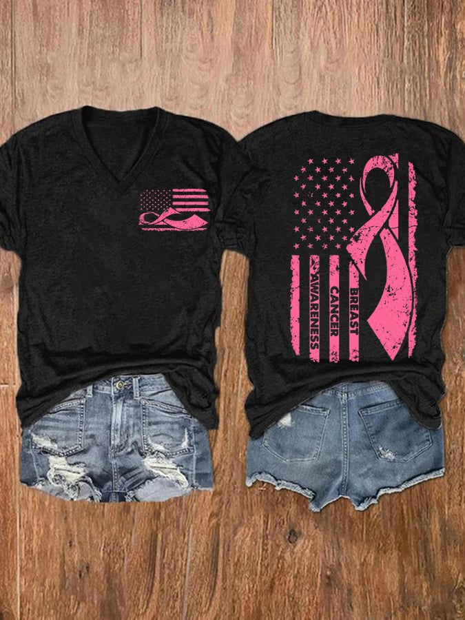 Breast Cancer Women's Printed T-Shirt